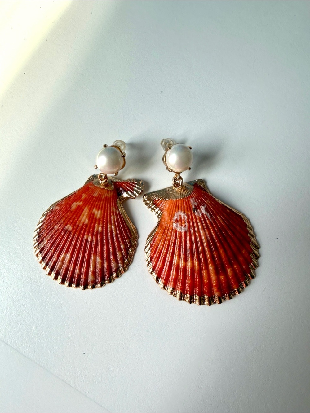 Natural shell earrings